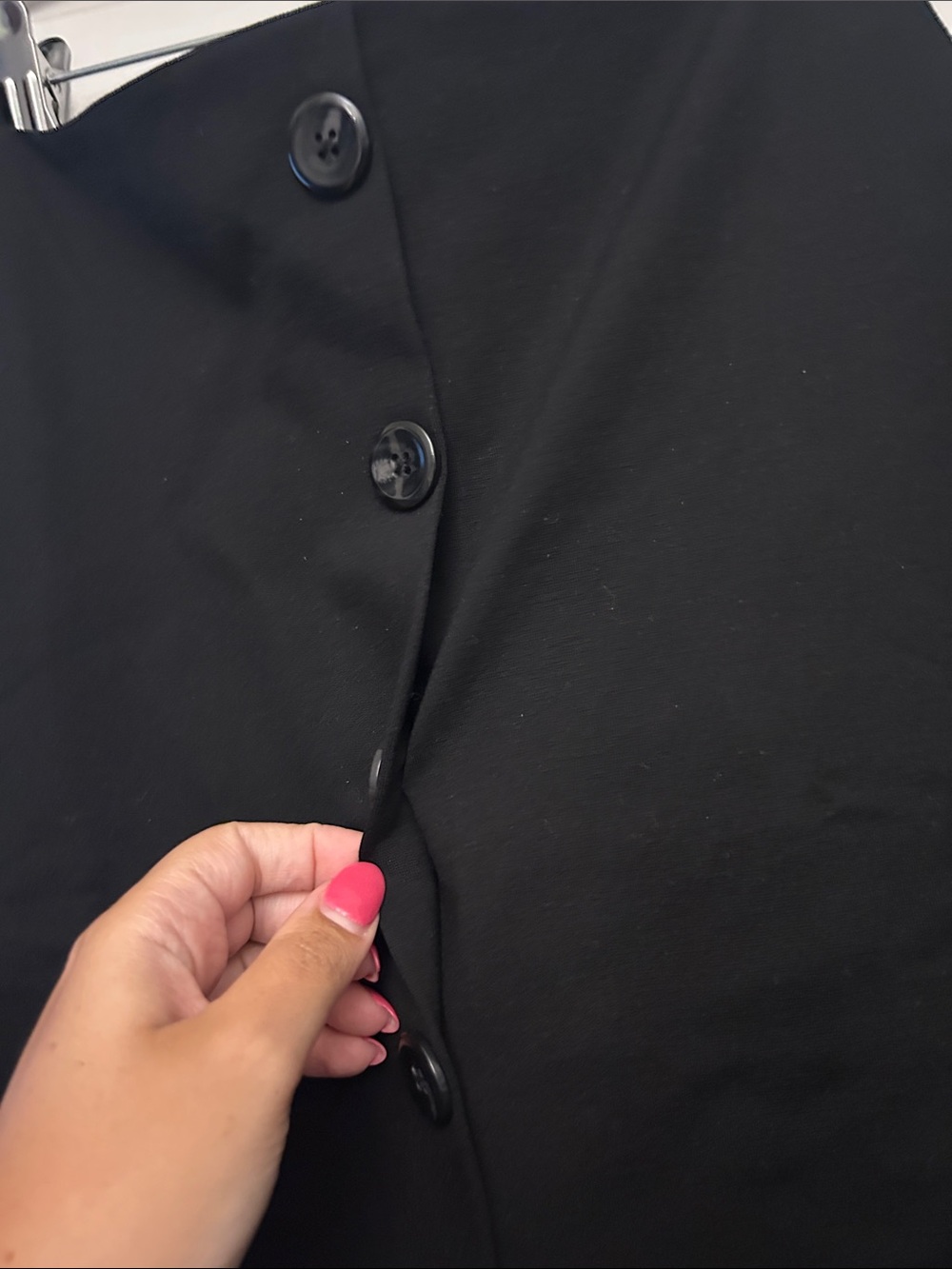 LOFT Black Button-Front Cami Top - Picture 2 of 3